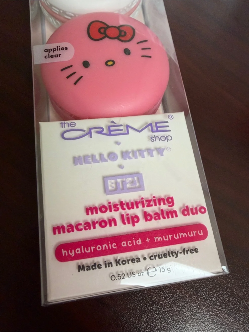 🍄5 for $35🍄 The Creme Shop x Hello Kitty Moisturizing Macaron Lip Balm Duo